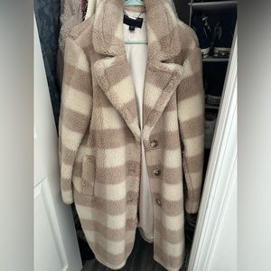 Plaid Sherpa Coat